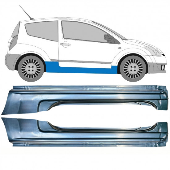 Küszöb javító panel hoz Citroen C2 2003-2009 / Bal+Jobb / Készlet 10338