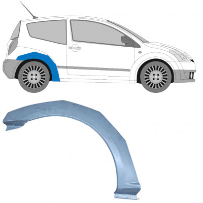 Hátsó sárvédő javító panel hoz Citroen C2 2003-2009 / Jobb 11383