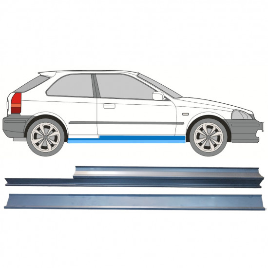 Küszöb javító panel hoz Honda Civic 1995-2001 / Jobb / Készlet 10329