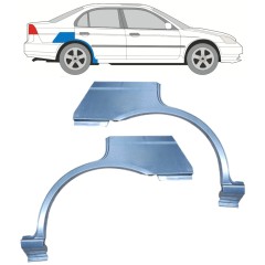 Hátsó sárvédő javító panel hoz Honda Civic 2001-2005 / Bal+Jobb / Készlet 11527