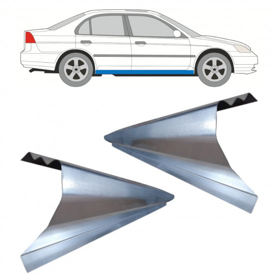 Küszöb javító panel hoz Honda Civic 2001-2005  / Bal = Jobb (szimmetrikus) / Készlet 11746