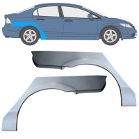 Hátsó sárvédő javító panel hoz Honda Civic 2005-2011 / Bal+Jobb / SEDAN / Készlet 16766