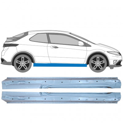 Küszöb javító panel hoz Honda Civic 2005-2011 / Bal+Jobb / Készlet 10093