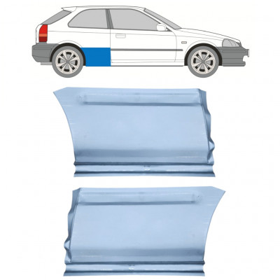 Hátsó sárvédő javító panel hoz Honda Civic 1995-2001 / Bal+Jobb / Készlet 9800