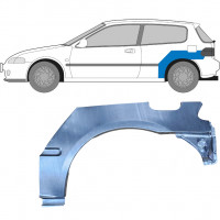 Hátsó sárvédő javító panel hoz Honda Civic 1991-1995 / Bal 6178