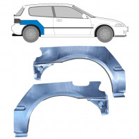 Hátsó sárvédő javító panel hoz Honda Civic 1991-1995 / Bal+Jobb / Készlet 10424