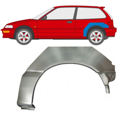 Hátsó sárvédő javító panel hoz Honda Civic 1987-1991 / Bal 6631