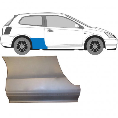 Hátsó sárvédő javító panel hoz Honda Civic 2001-2005 / Jobb 6726