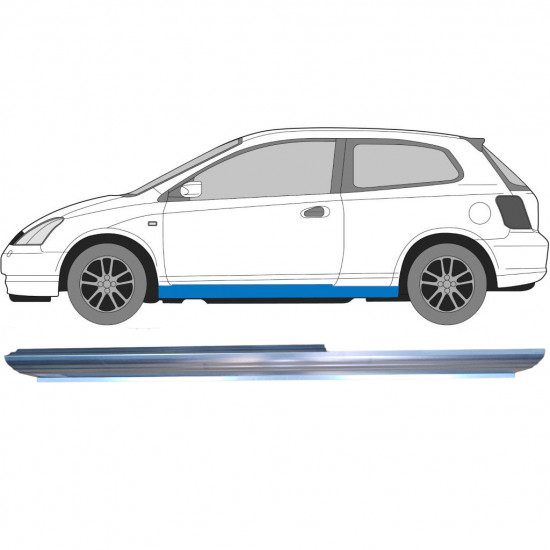 Küszöb javító panel hoz Honda Civic 2001-2005 / Bal 6647