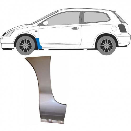 Első sárvédő javító panel hoz Honda Civic 2001-2005 / Bal 6729