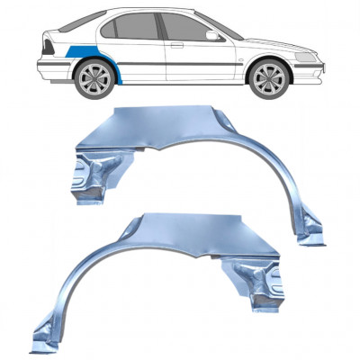 Hátsó sárvédő javító panel hoz Honda Civic 1995-2001 / Bal+Jobb / Készlet 10422