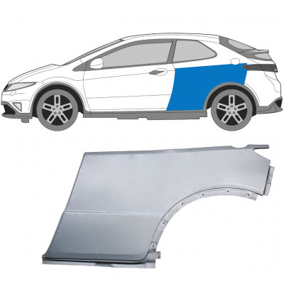 Hátsó sárvédő javító panel hoz Honda Civic 2005-2011 / Bal 6637