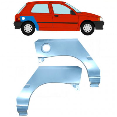 Hátsó sárvédő javító panel hoz Renault Clio 1990-1998 / Bal+Jobb / Készlet 9848