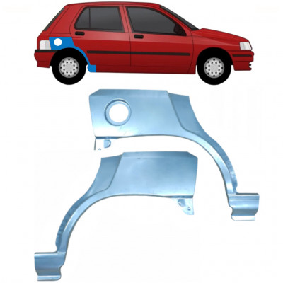 Hátsó sárvédő javító panel hoz Renault Clio 1990-1998 / Bal+Jobb / Készlet 9849