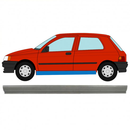 Küszöb javító panel hoz Renault Clio 1990-1998 / Bal 7685