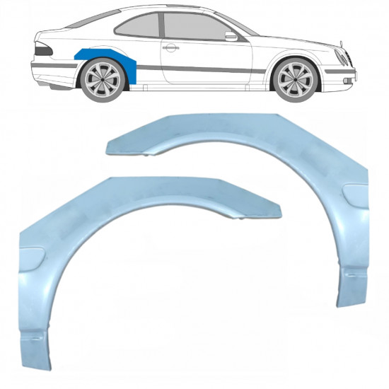 Hátsó sárvédő javító panel hoz Mercedes CLK 1997-2003 / Bal+Jobb / Készlet 9174