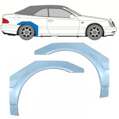 Hátsó sárvédő javító panel hoz Mercedes CLK A208 Cabrio 1997-2003 / Jobb / CABRIO 16004