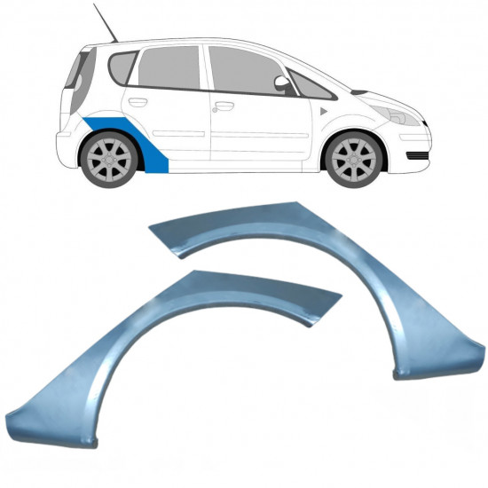 Hátsó sárvédő javító panel hoz Mitsubishi Colt 2004-2012 / Bal+Jobb / Készlet 9255