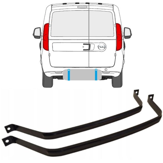 Tartószalag üzemanyagtartály hoz Opel Combo D 2011-2018 15041 Tartószalag üzemanyagtartály hoz Opel Combo D 2011-2018 15041