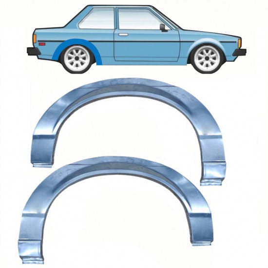 Hátsó sárvédő javító panel hoz Toyota Corolla 1979-1987 / Bal+Jobb / Készlet 10807