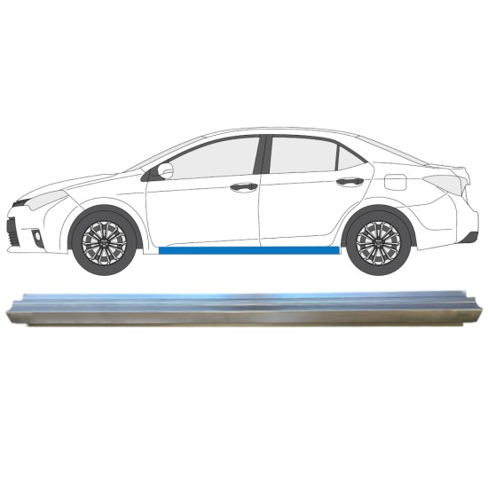 Küszöb javító panel hoz Toyota Corolla 2013-2019 / Bal 14890