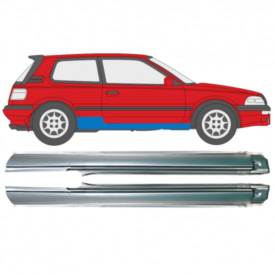 Küszöb javító panel hoz Toyota Corolla 1987-1992 / Bal+Jobb / Készlet 9797