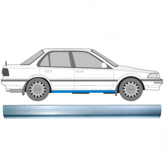 Küszöb javító panel hoz Toyota Corolla 1987-1994 / Bal = Jobb (szimmetrikus) 9358