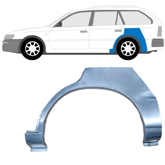 Hátsó sárvédő javító panel hoz Toyota Corolla 1991-1998  COMBI / Bal 12656