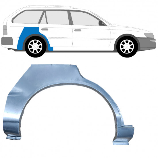 Hátsó sárvédő javító panel hoz Toyota Corolla 1991-1998  COMBI / Jobb 12655