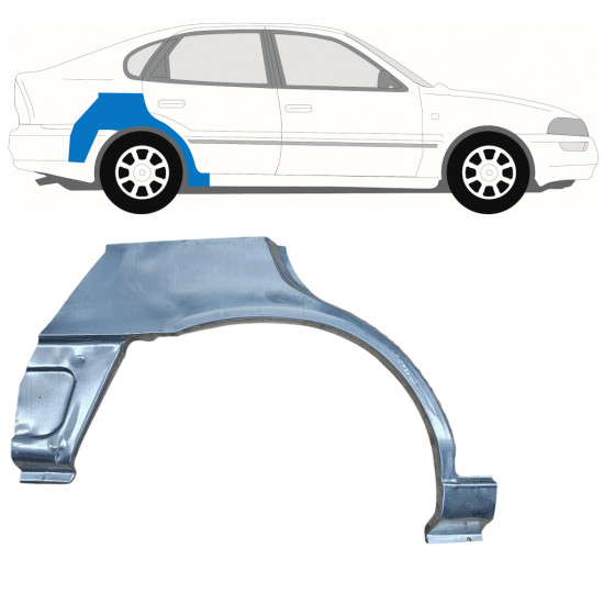 Hátsó sárvédő javító panel hoz Toyota Corolla 1991-1998  LIFTBACK / Jobb 12661