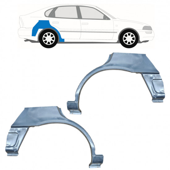 Hátsó sárvédő javító panel hoz Toyota Corolla 1991-1998  LIFTBACK / Készlet 12663