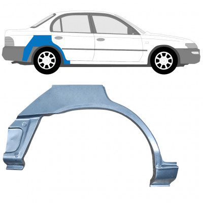 Hátsó sárvédő javító panel hoz Toyota Corolla 1991-1998  SEDAN / Jobb 12658