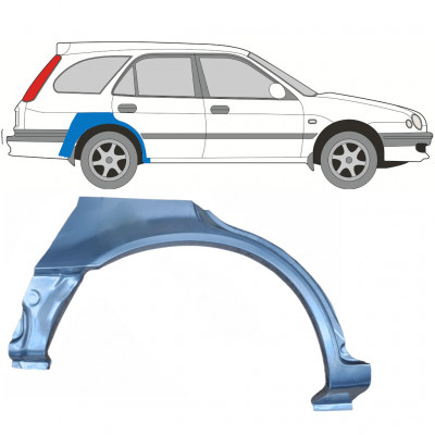 Hátsó sárvédő javító panel hoz Toyota Corolla 1997-2002 / Jobb 5438