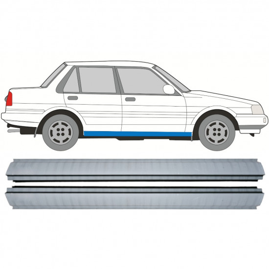 Küszöb javító panel hoz Toyota Corolla 1983-1988 / Bal+Jobb / Készlet 9883