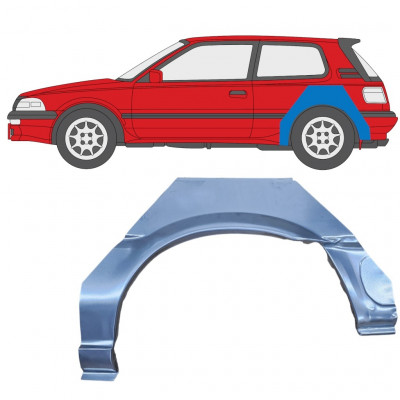 Hátsó sárvédő javító panel hoz Toyota Corolla 1987-1994 / Bal 8642