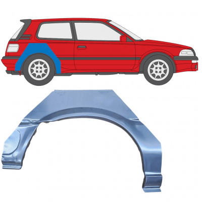 Hátsó sárvédő javító panel hoz Toyota Corolla 1987-1994 / Jobb 8641