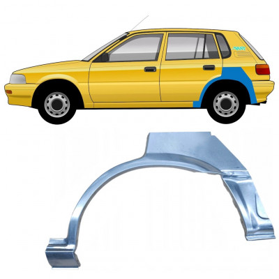Hátsó sárvédő javító panel hoz Toyota Corolla 1987-1994 / Bal 8644
