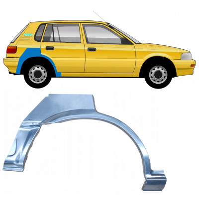 Hátsó sárvédő javító panel hoz Toyota Corolla 1987-1994 / Jobb 8643