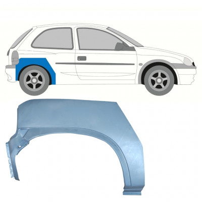 Hátsó sárvédő javító panel hoz Opel Corsa B 1993-2001 / Jobb 7255