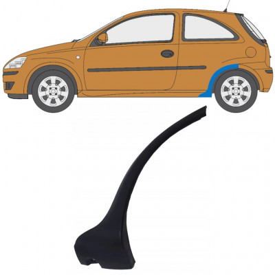 Hátsó sárvédő oldali díszítő elem hoz Opel Corsa 2003-2010 / Bal 11706