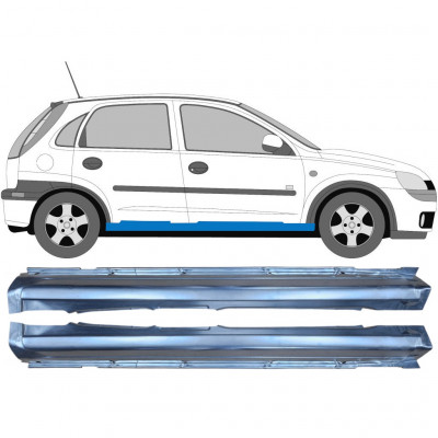 Küszöb javító panel hoz Opel Corsa 2000-2010 / Bal+Jobb / Készlet 9273
