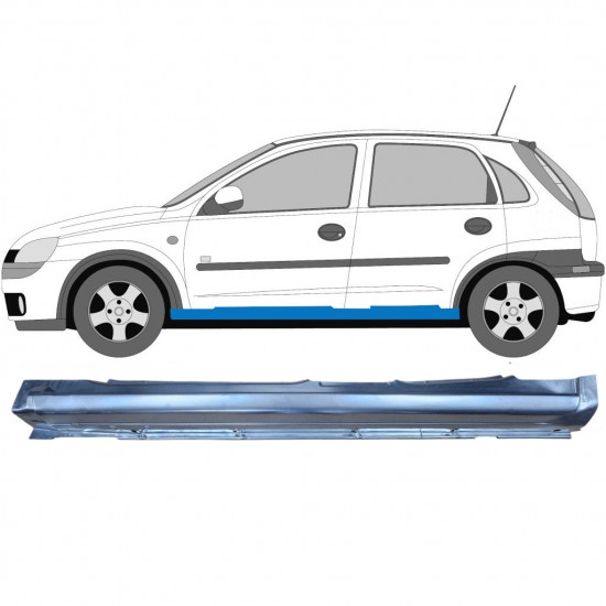 Küszöb javító panel hoz Opel Corsa 2000-2010 / Bal 6876