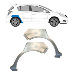Hátsó sárvédő javító panel hoz Opel Corsa D 2006-2015 / Bal+Jobb / HATCHBACK / Készlet 14577