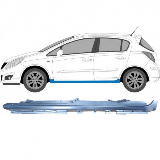 Küszöb javító panel hoz Opel Corsa 2006-2015 / Bal 6880