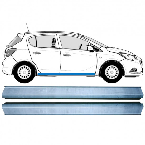 Küszöb javító panel hoz Opel Corsa E 2014-2019 / Bal+Jobb / Készlet 12883