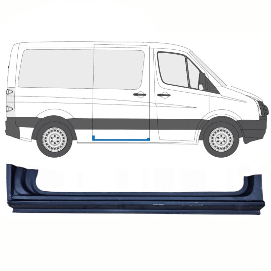 Tolóajtó küszöb javító panel hoz Volkswagen Crafter 2005-2017 / Jobb 13893
