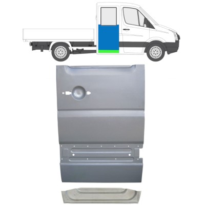 Belső és külső hátsó ajtó javító panel hoz Volkswagen Crafter 2005-2017 / Jobb / Készlet 14275