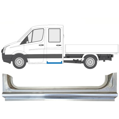 Hátsó küszöb javító panel hoz Volkswagen Crafter 2005-2017 / Bal 15519