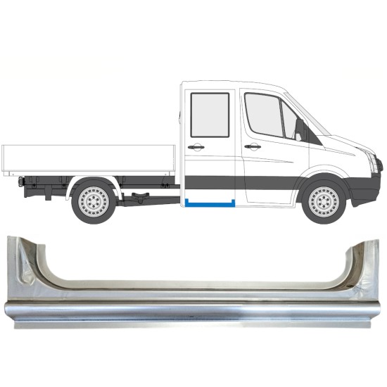 Hátsó küszöb javító panel hoz Volkswagen Crafter 2005-2017 / Jobb 15518