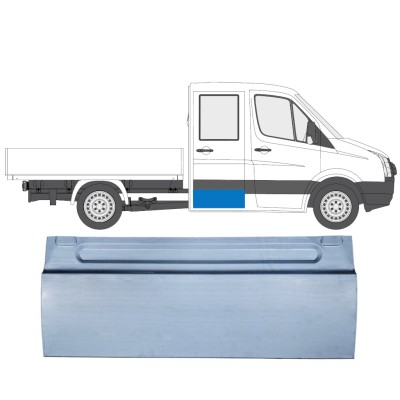 Hátsó ajtó javító panel hoz Volkswagen Crafter 2005-2017 / Bal = Jobb (szimmetrikus) 13665